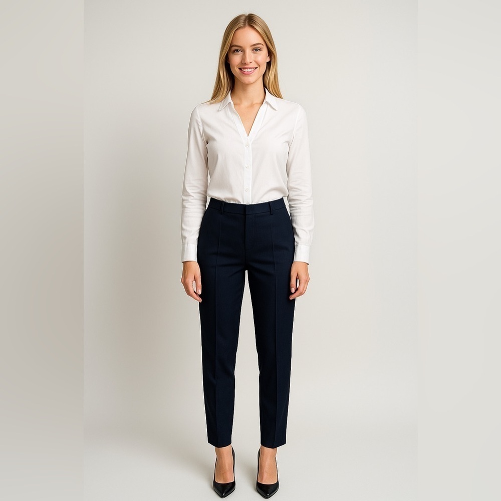 Pearl by Lela Rose Navy Blue Trouser Size 6